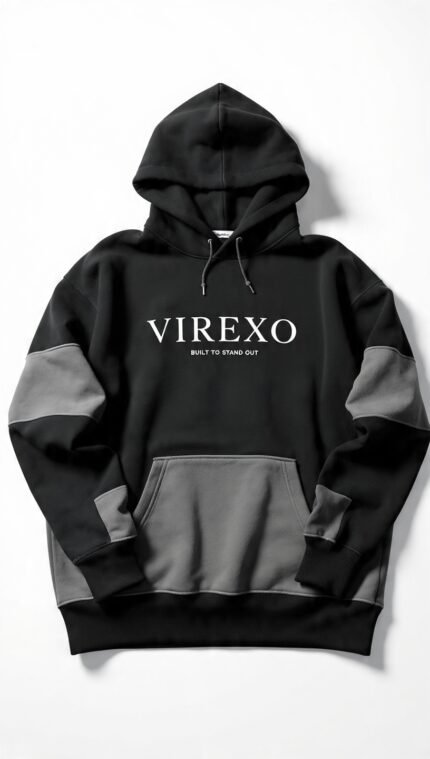 Virexo Urban Contrast Pullover Hoodie