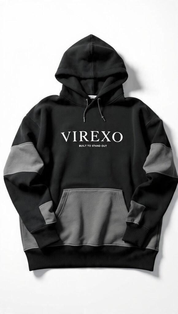 Virexo Urban Contrast Pullover Hoodie
