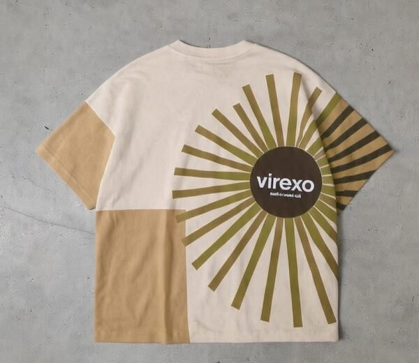 Virexo Sunburst Graphic Oversized T-Shirt