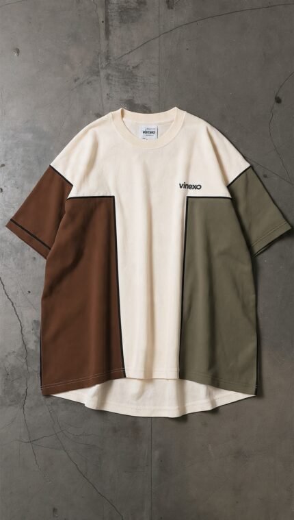Virexo Contrast Panel Oversized T-Shirt